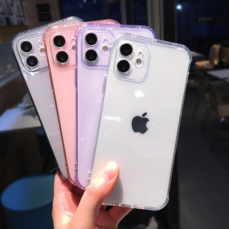 Transparent Camera Protection TPU iPhone Case