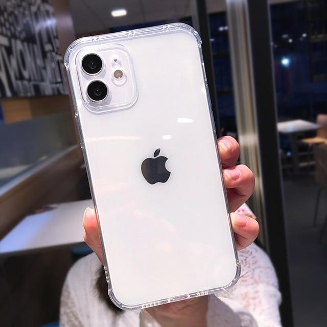 Transparent Camera Protection TPU iPhone Case