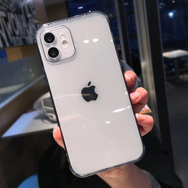 Transparent Camera Protection TPU iPhone Case