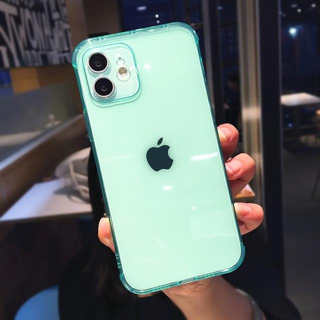 Transparent Camera Protection TPU iPhone Case