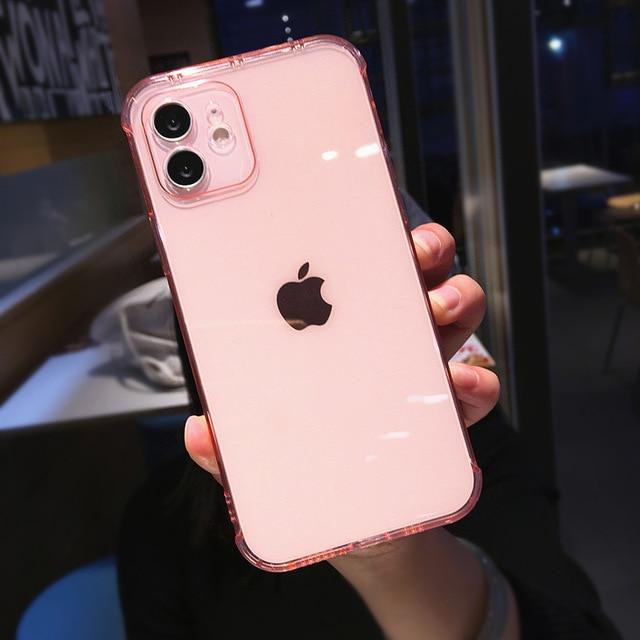 Transparent Camera Protection TPU iPhone Case