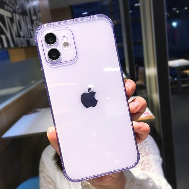 Transparent Camera Protection TPU iPhone Case
