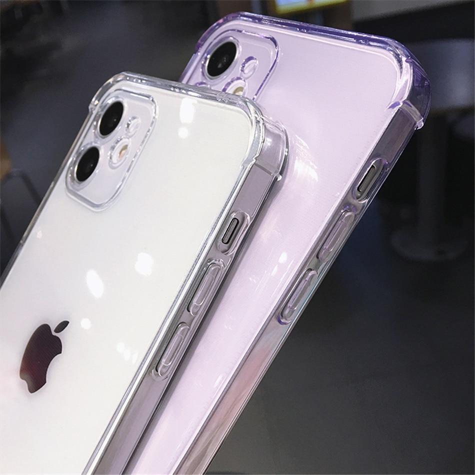 Transparent Camera Protection TPU iPhone Case