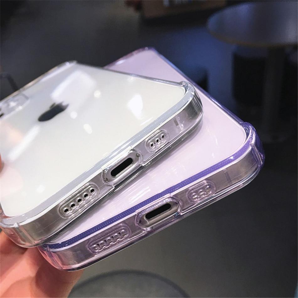 Transparent Camera Protection TPU iPhone Case