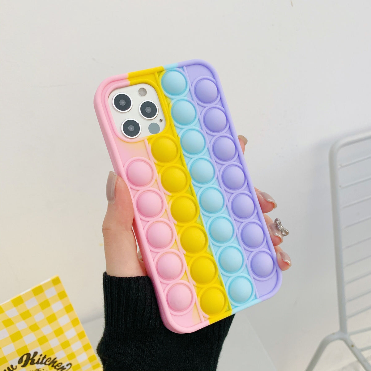 Pop It Fidget High-Quality Soft Silicone iPhone Case