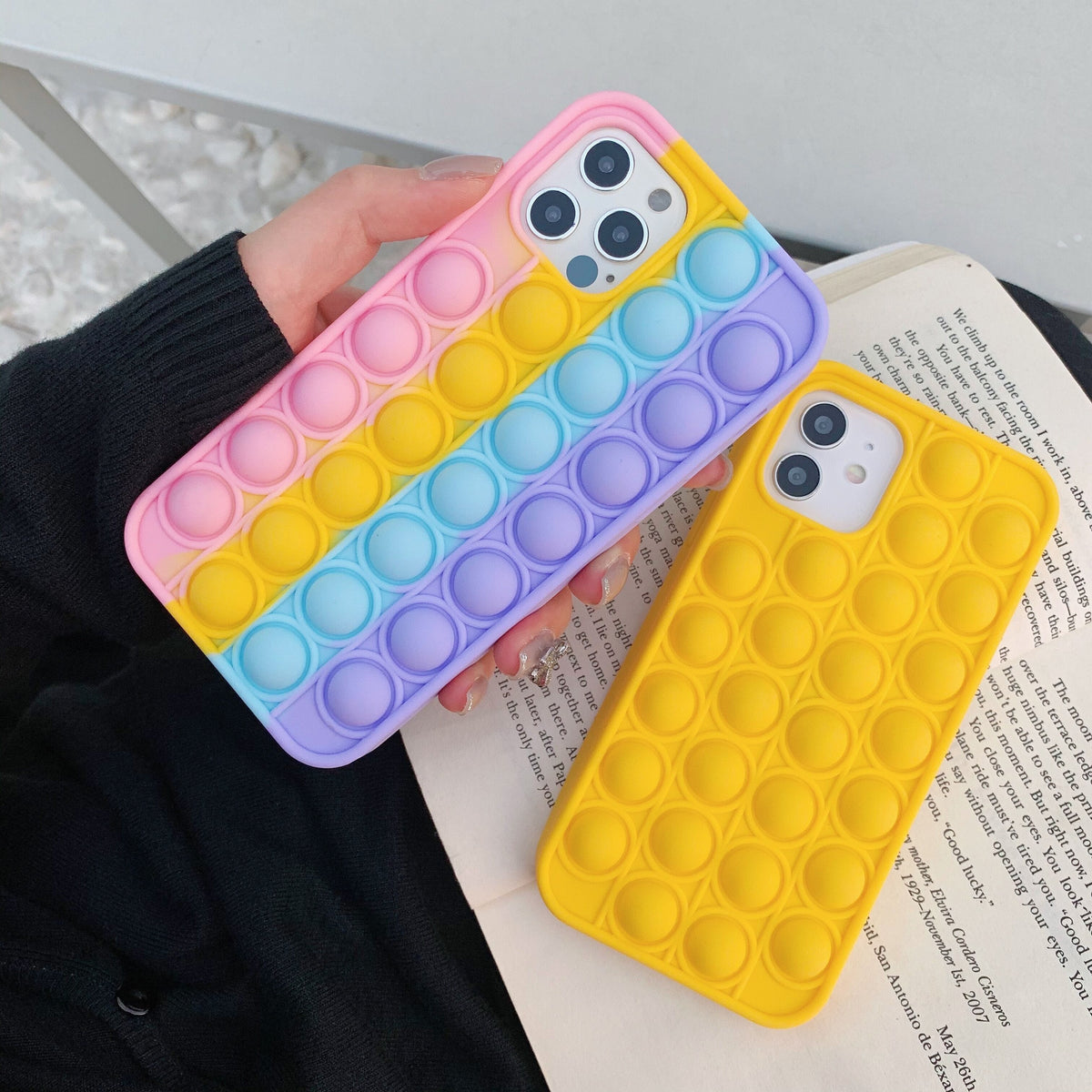 Pop It Fidget High-Quality Soft Silicone iPhone Case