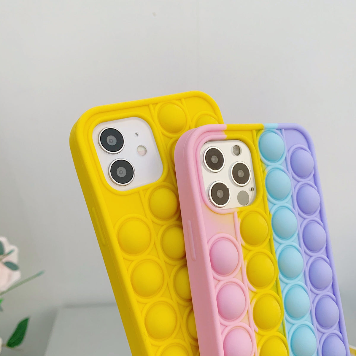 Pop It Fidget High-Quality Soft Silicone iPhone Case