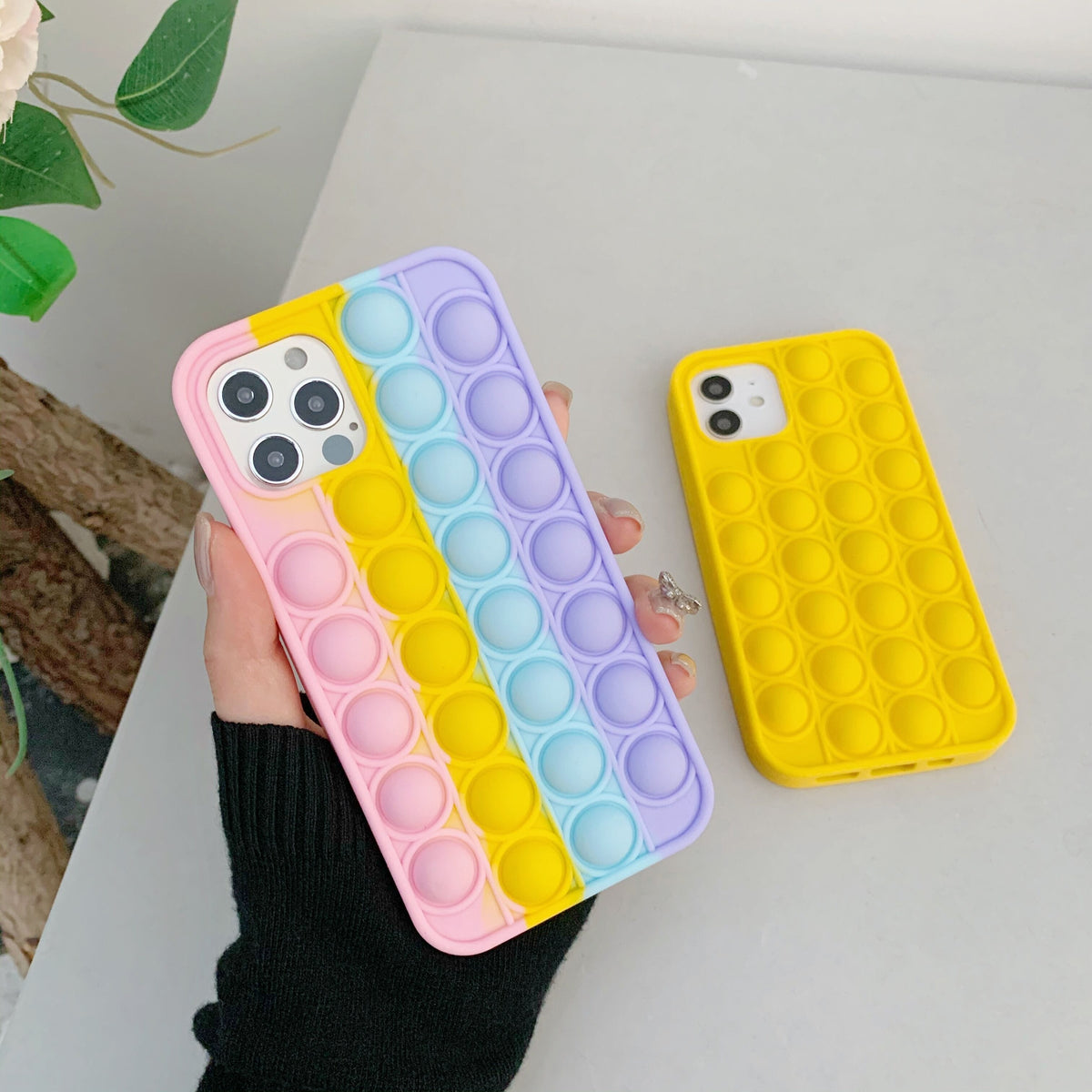 Pop It Fidget High-Quality Soft Silicone iPhone Case
