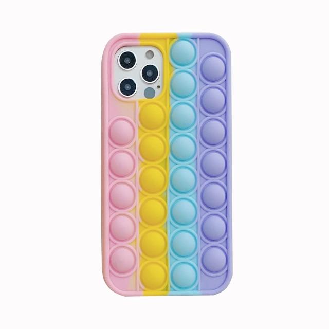 Pop It Fidget High-Quality Soft Silicone iPhone Case