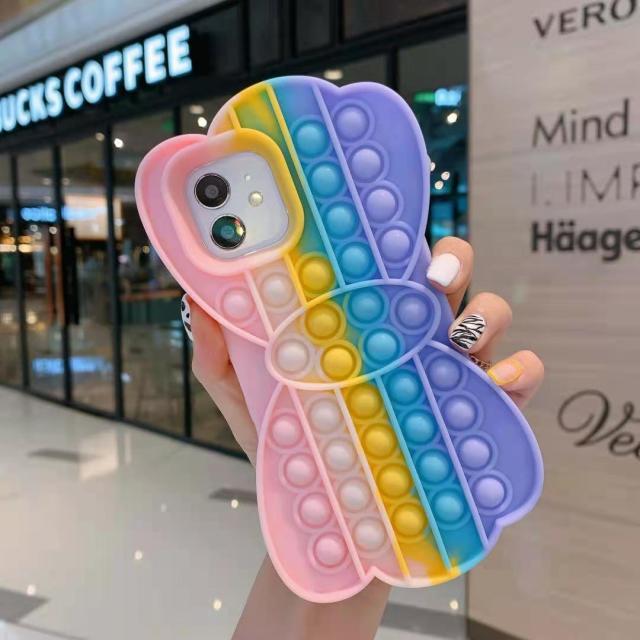Pop It Fidget High-Quality Soft Silicone iPhone Case