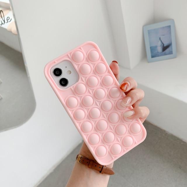 Pop It Fidget High-Quality Soft Silicone iPhone Case