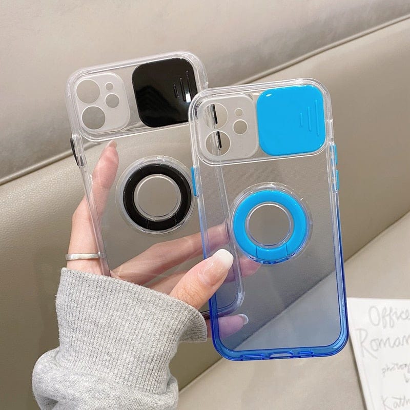 Gradient Camera Protection Soft Silicone iPhone Case