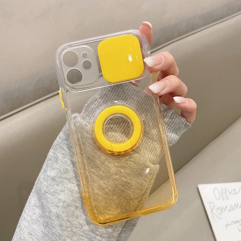 Gradient Camera Protection Soft Silicone iPhone Case