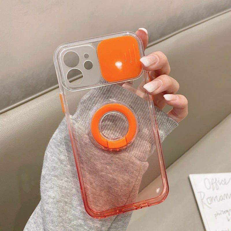 Gradient Camera Protection Soft Silicone iPhone Case