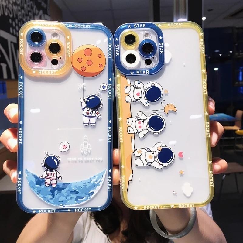 Shockproof Cartoon Astronaut Protective iPhone Case