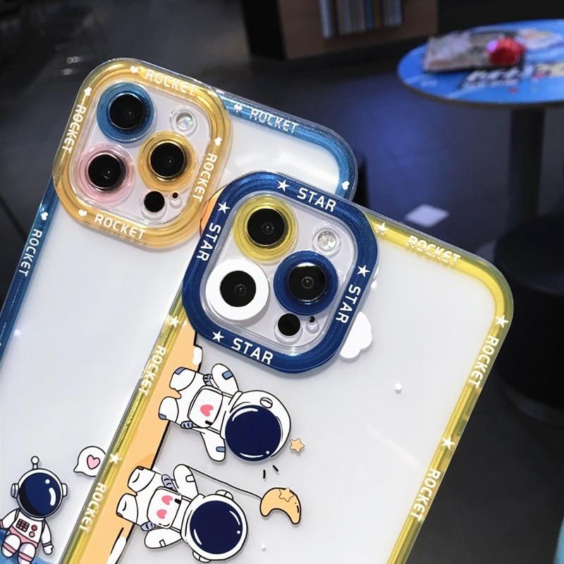 Shockproof Cartoon Astronaut Protective iPhone Case