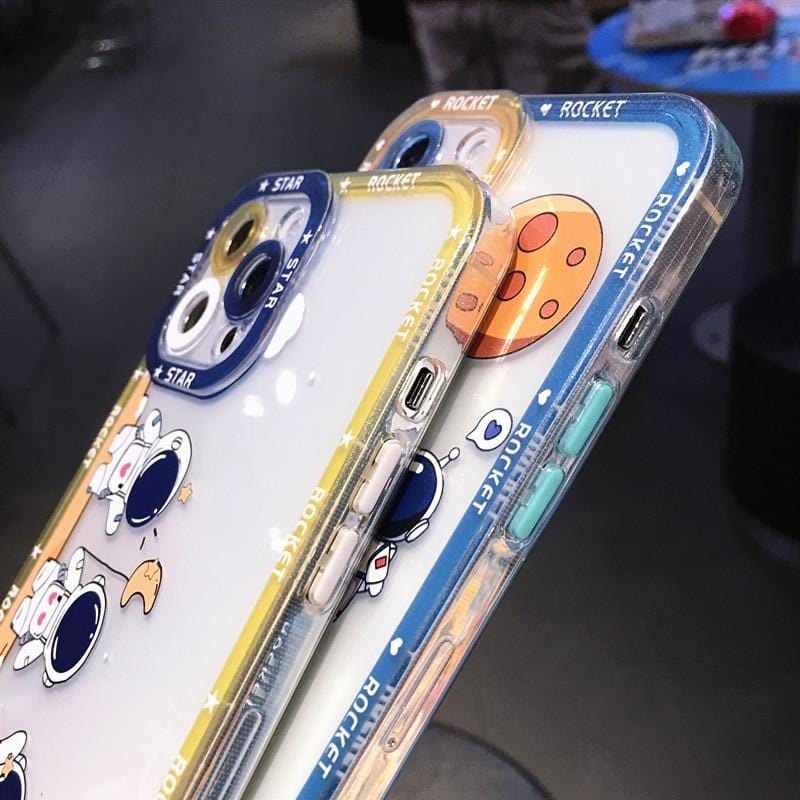 Shockproof Cartoon Astronaut Protective iPhone Case