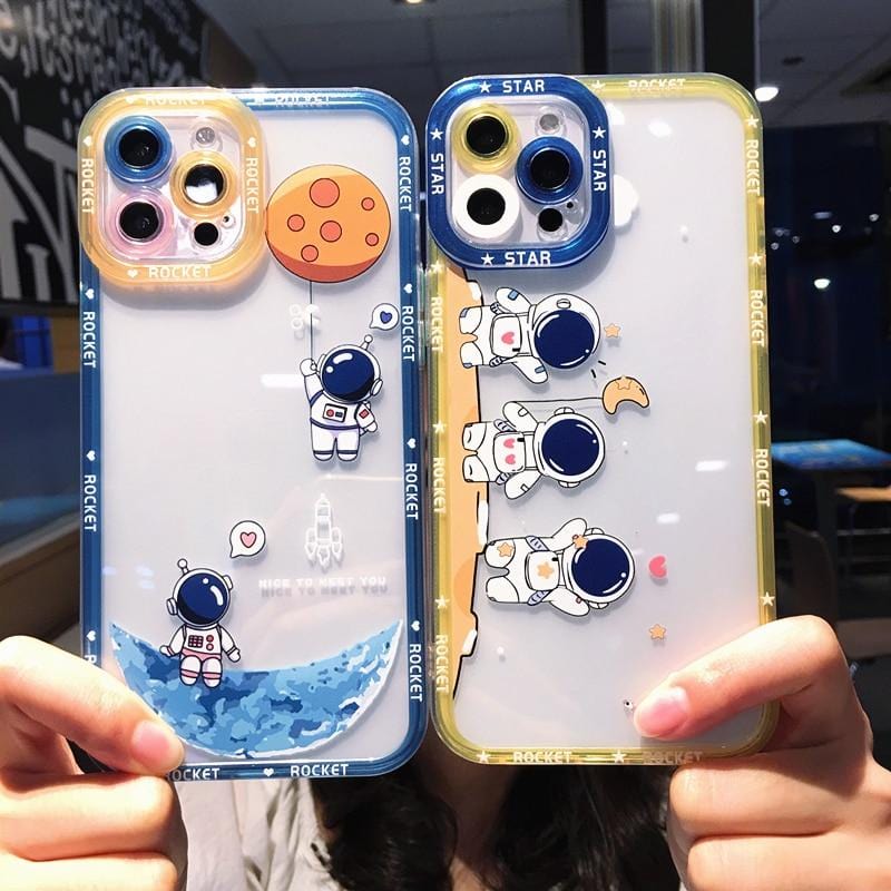 Shockproof Cartoon Astronaut Protective iPhone Case