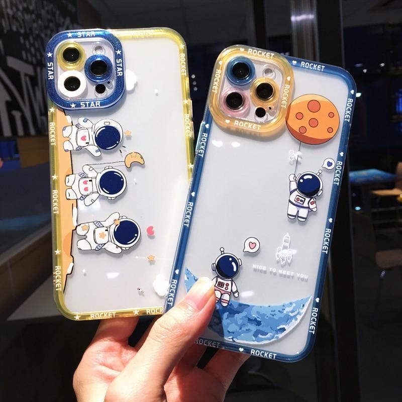 Shockproof Cartoon Astronaut Protective iPhone Case