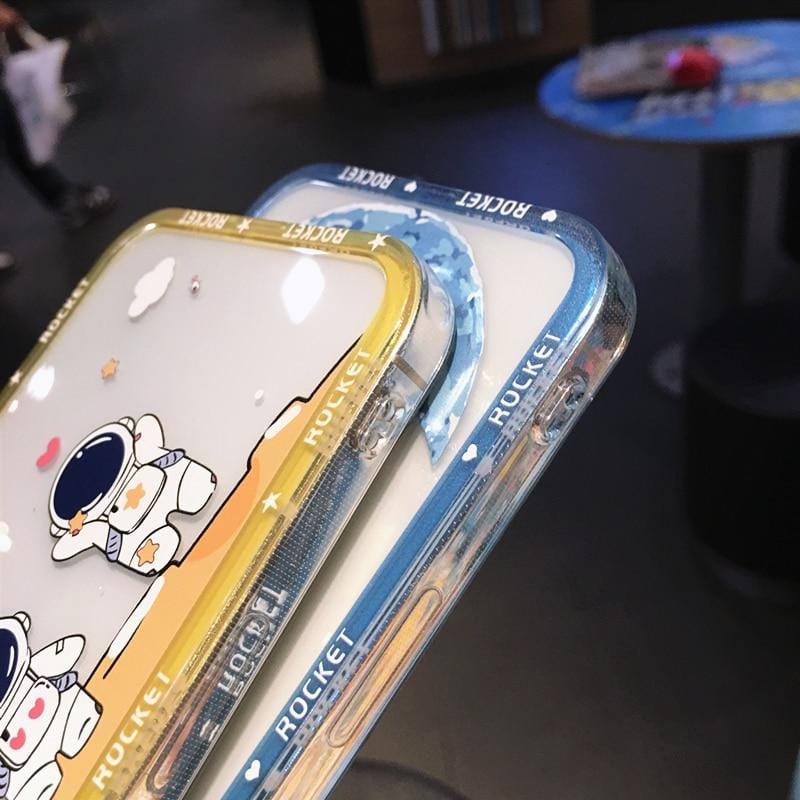 Shockproof Cartoon Astronaut Protective iPhone Case