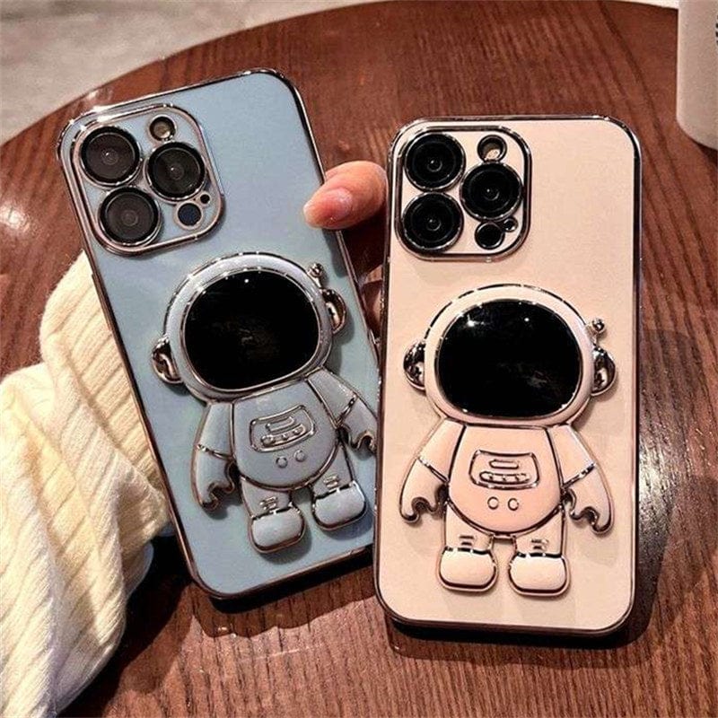 Electroplated Astronaut Folding TPU iPhone Case Apple