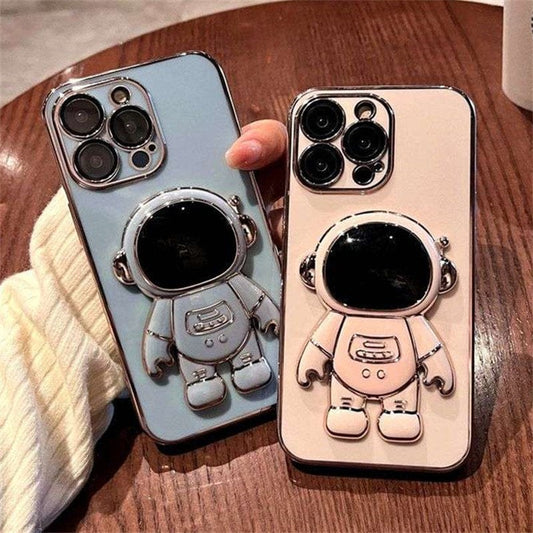 Electroplated Astronaut Folding TPU iPhone Case Apple