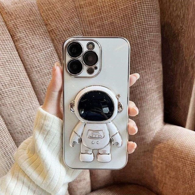 Electroplated Astronaut Folding TPU iPhone Case Apple