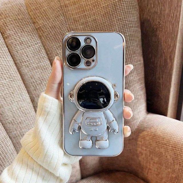 Electroplated Astronaut Folding TPU iPhone Case Apple