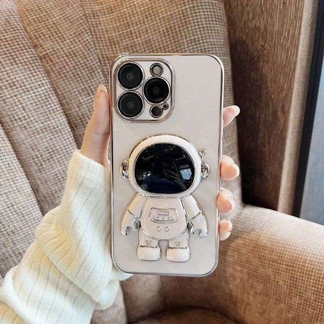 Electroplated Astronaut Folding TPU iPhone Case Apple