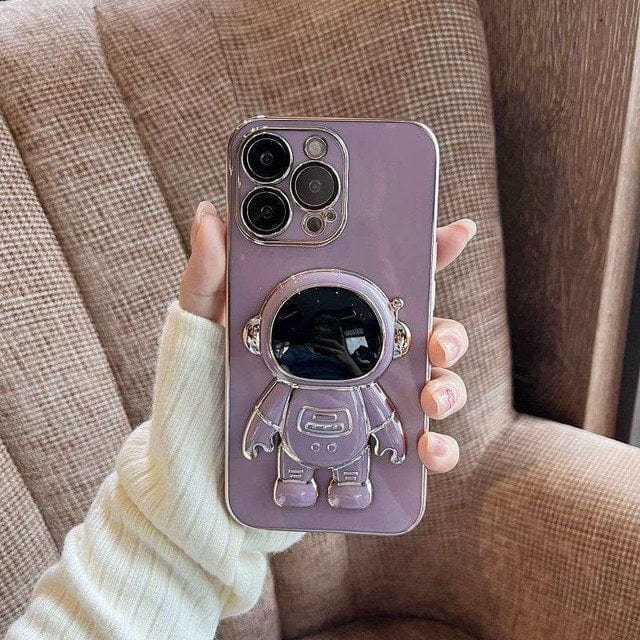 Electroplated Astronaut Folding TPU iPhone Case Apple