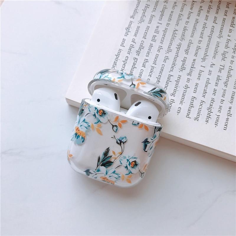 Watercolor Floral Shock Resistant Airpods Case Apple