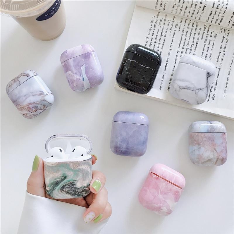 Luxury Marble Shock-Resistant AirPods Case Apple