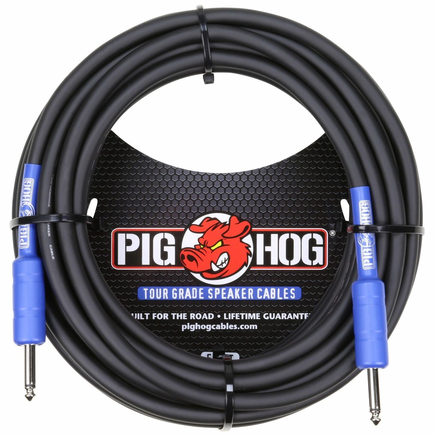 2 Pack Pig Hog PHSC50 50ft Tour Grade Speaker Cable 14 Gauge 1/4" to 1/4"