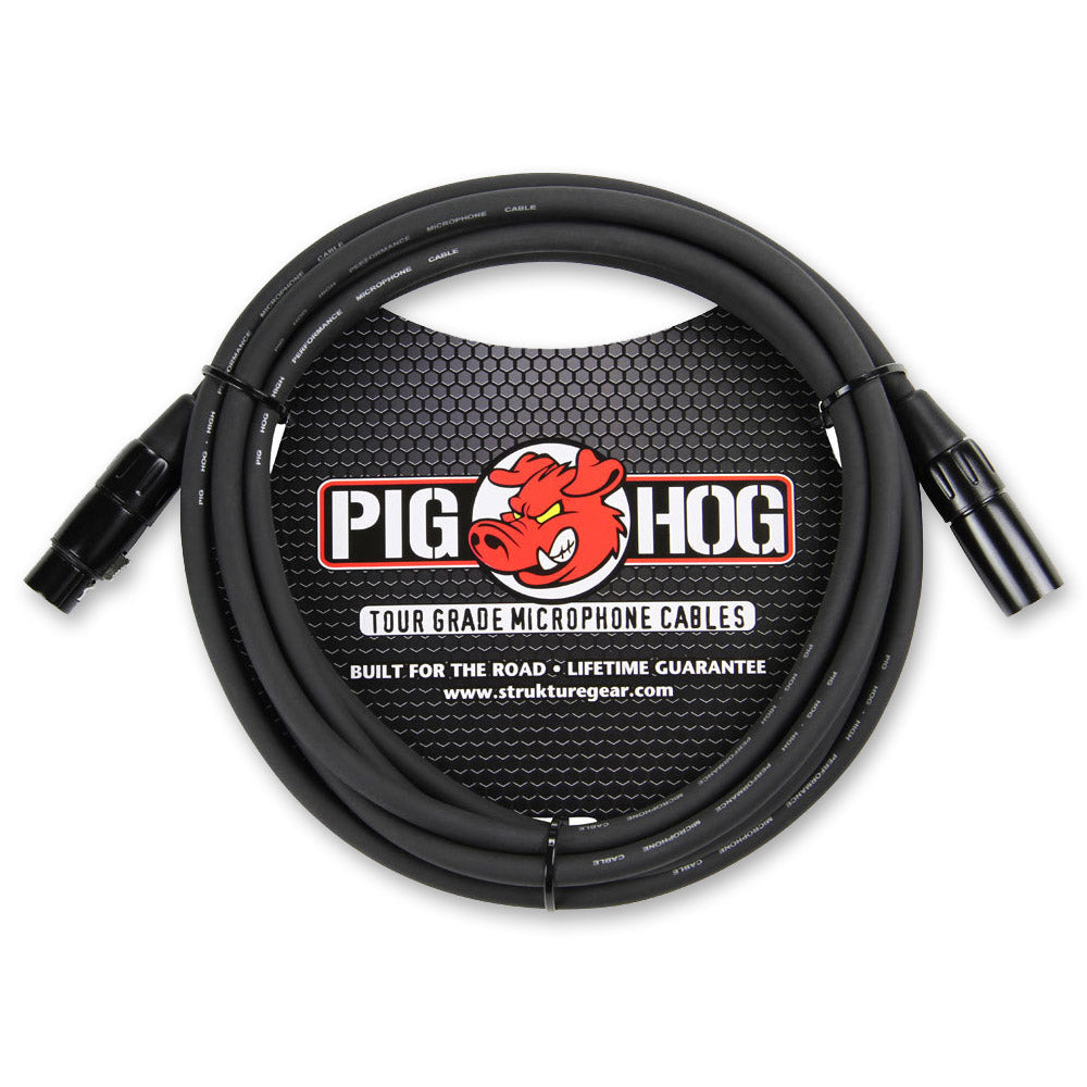 Pig Hog PHM10 High Performance 8mm XLR Microphone Cable, 10 feet