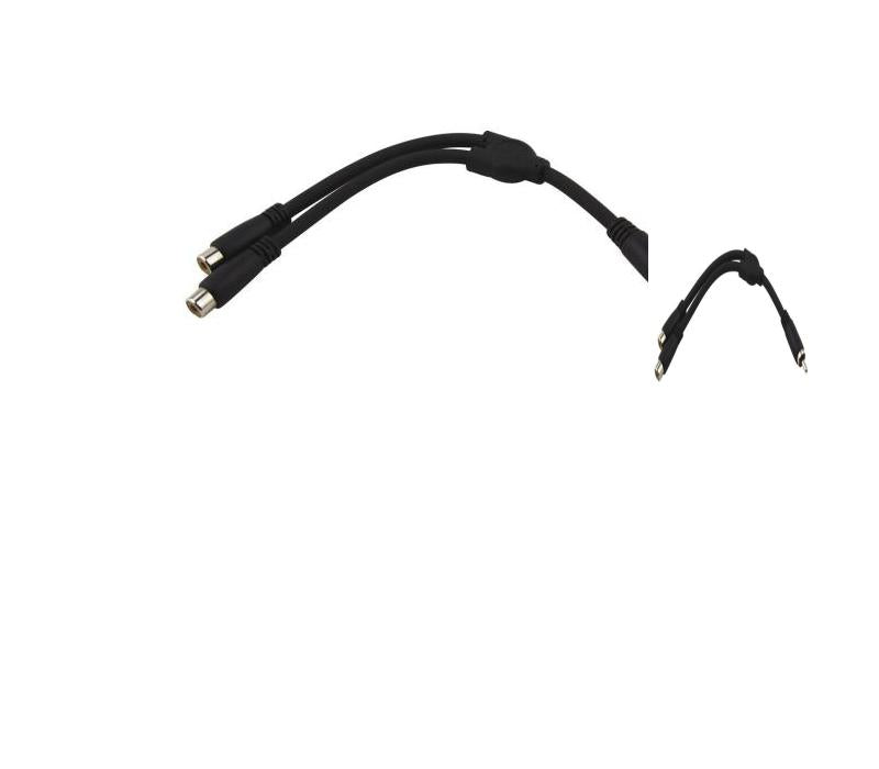 New - PIG HOG PY-RM2RF SOLUTIONS - 6" Y CABLE, RCA(M)-DUAL RCA(F)