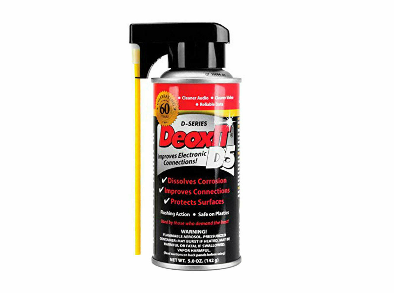 Hosa Technology D5S-6 CAIG DeoxIT D5 5% Spray 5oz Contact CLEANER - NEW