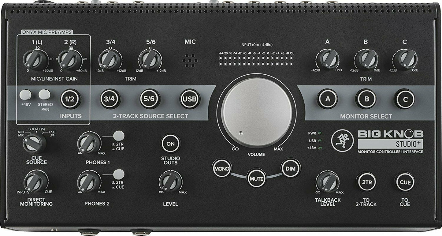 New - Mackie Big Knob Studio+ 4x3 Studio Monitor Controller and Interface