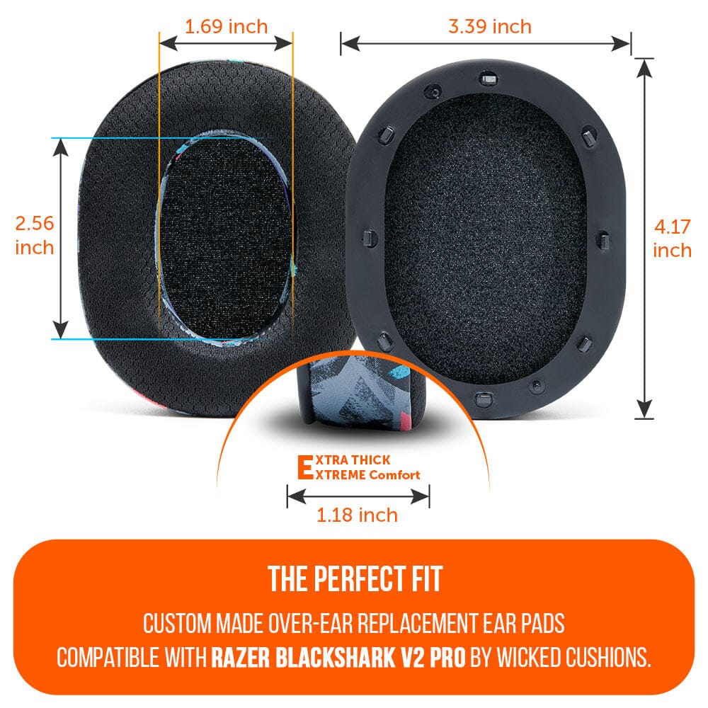 WC FreeZe Cooling Gel Earpads Razer Blackshark V2 Pro PRE 2023 model