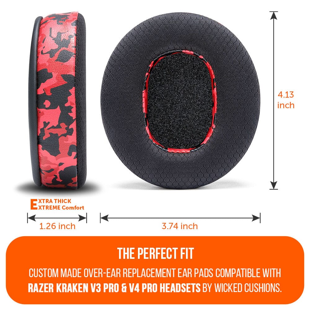 WC FreeZe Cooling Gel Earpads for Razer Kraken V3 V3 Pro V4 V4 Pro