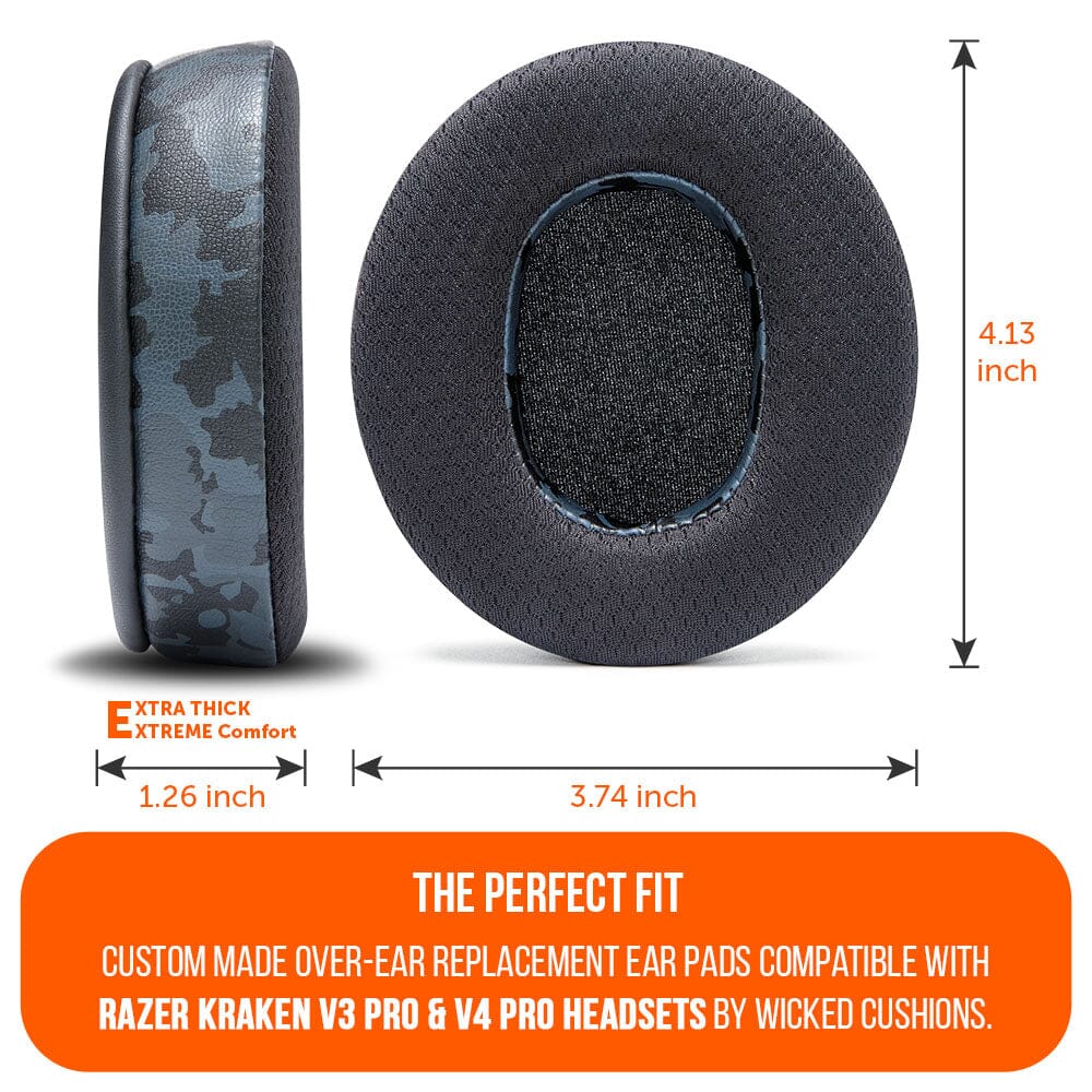 WC FreeZe Cooling Gel Earpads for Razer Kraken V3 V3 Pro V4 V4 Pro