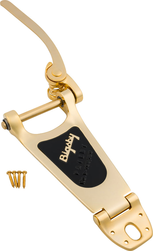 Bigsby B6 Guitar Vibrato Tailpiece, Gold, Extra Short Hinge-NEW