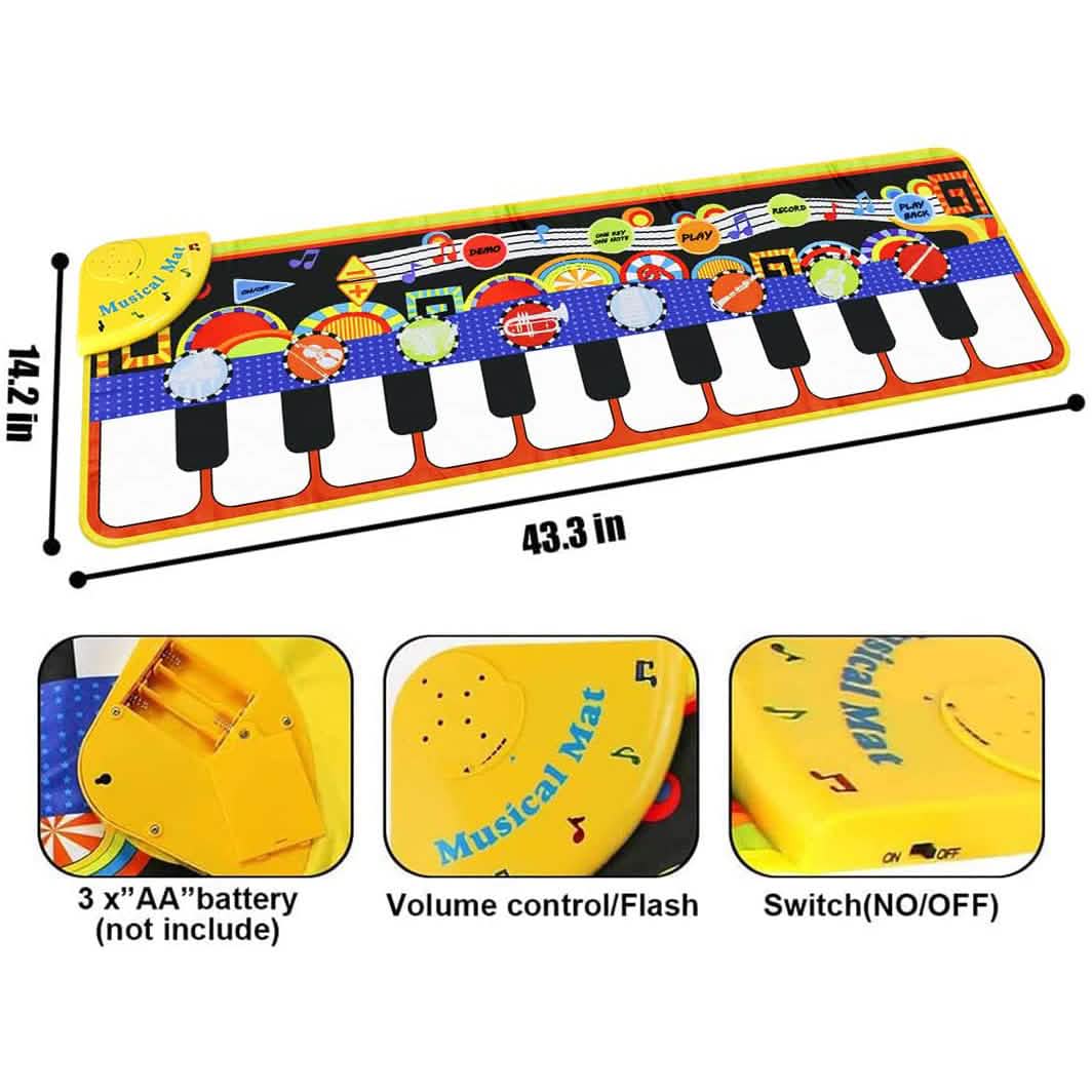 Kids Musical Mats Multi-Instrument Early Education Toys RenFox