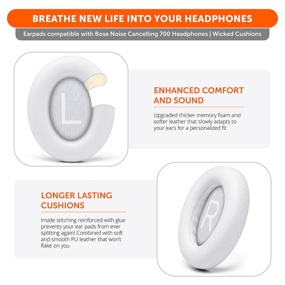 Bose NC 700 Replacement PU Leather Earpads for Noise Cancelling Headphones