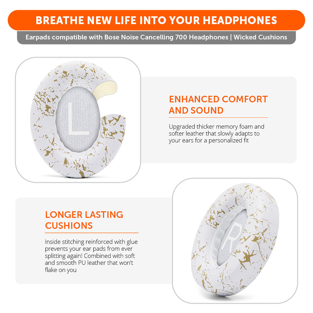 Bose NC 700 Replacement PU Leather Earpads for Noise Cancelling Headphones