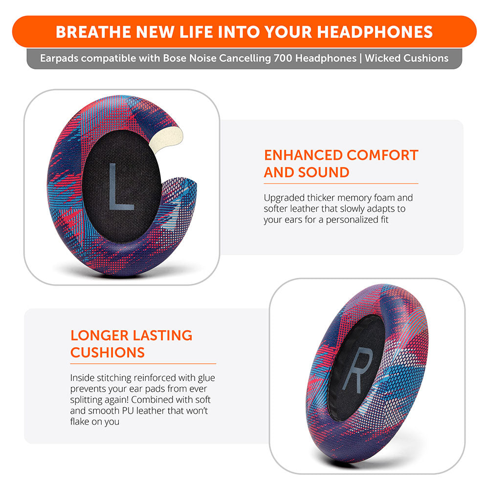 Bose NC 700 Replacement PU Leather Earpads for Noise Cancelling Headphones