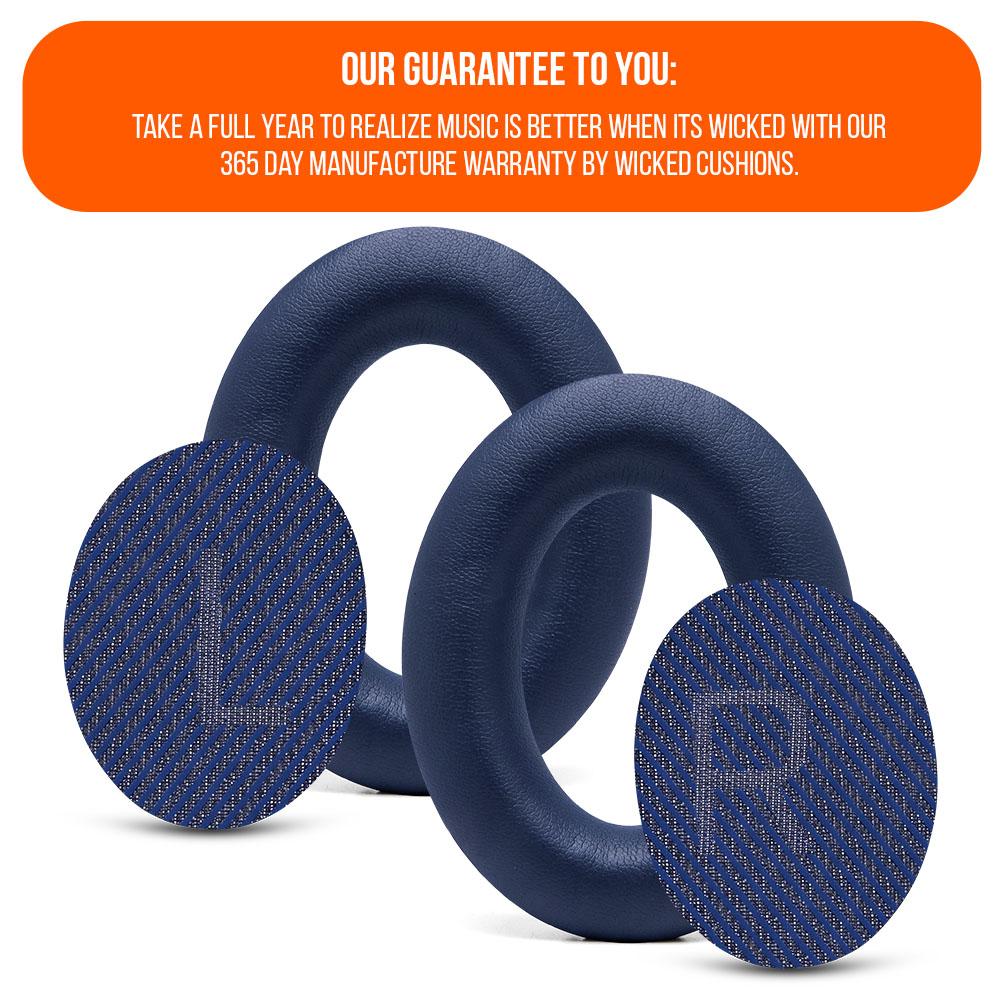 Bose QC35 Replacement Ear Pads Soft PU Leather Memory Foam Wicked Cushions