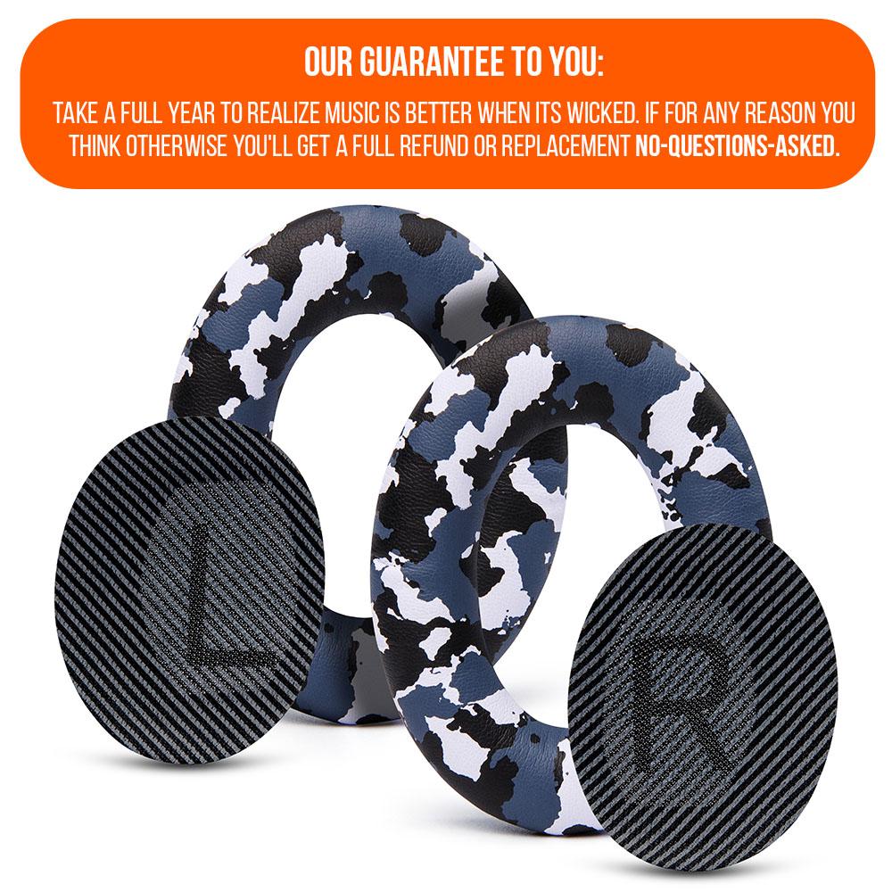 Bose QC35 Replacement Ear Pads Soft PU Leather Memory Foam Wicked Cushions