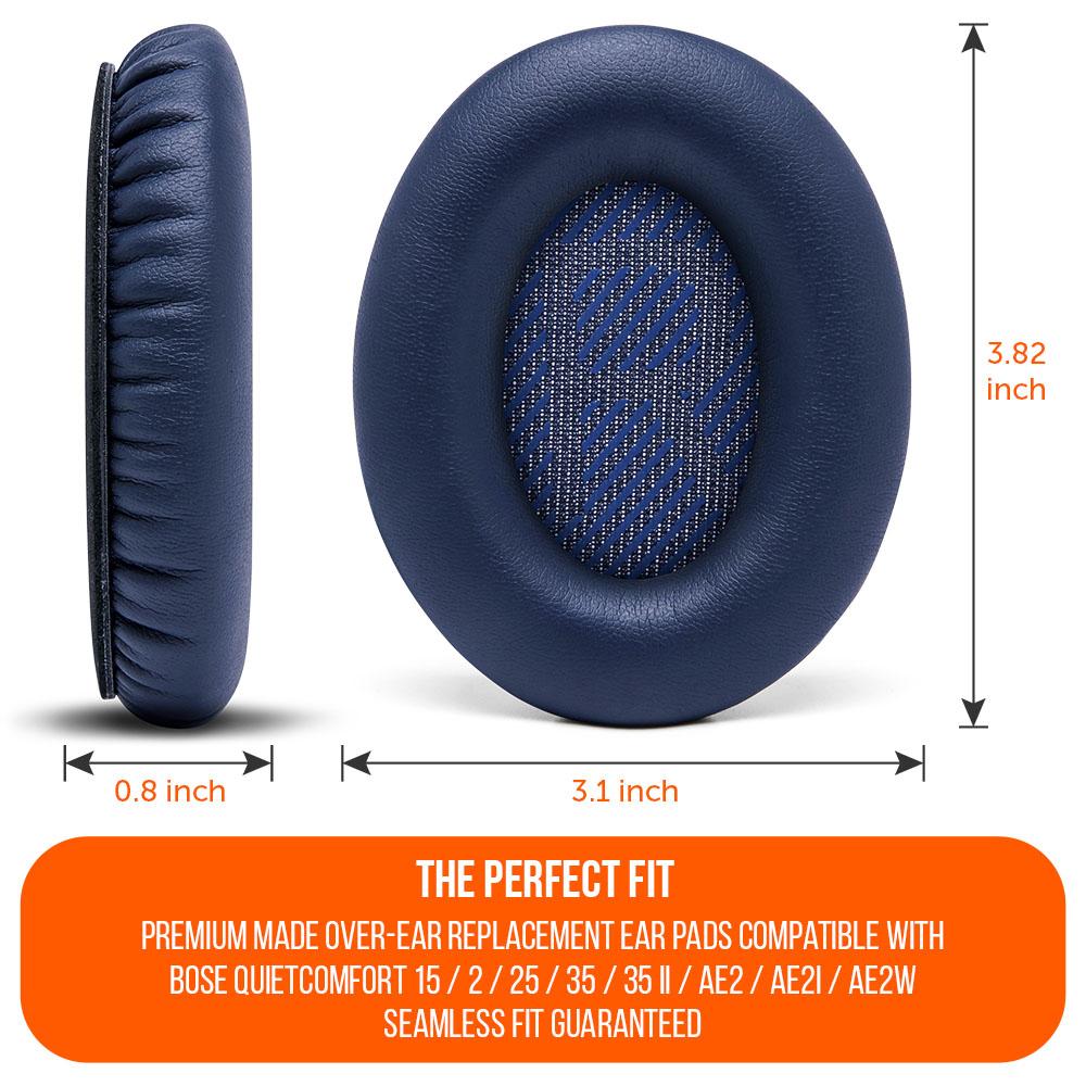 Bose QC35 Replacement Ear Pads Soft PU Leather Memory Foam Wicked Cushions