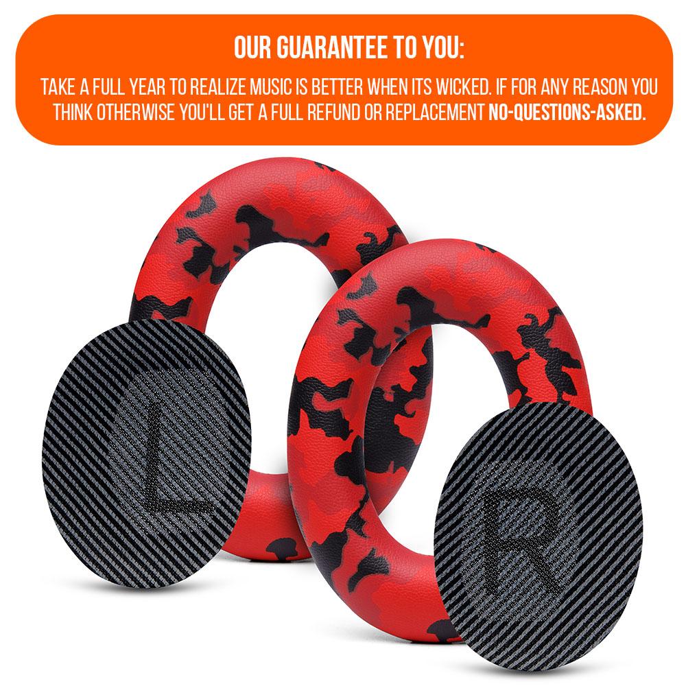 Bose QC35 Replacement Ear Pads Soft PU Leather Memory Foam Wicked Cushions