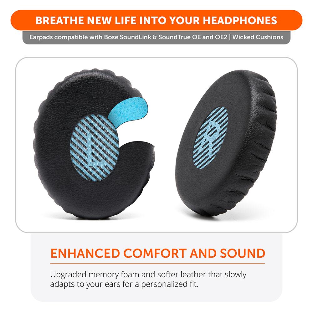 Replacement Ear Pads Thicker Memory Foam On-Ear Bose SoundLink & SoundTrue OE2